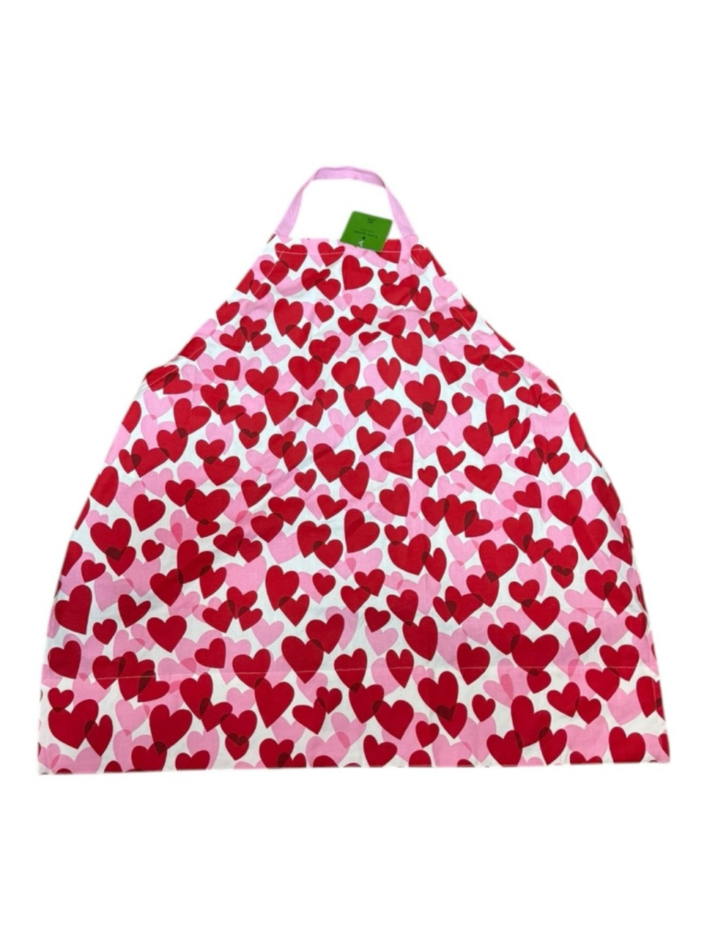 Kate Spade New York Heart Print Apron Pink Red Cotton Valentine NWT